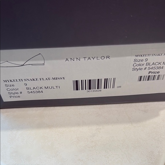 Ann Taylor My Kelti Cream and Black Snake Skin Shoes in size 9. EUC - Picture 2 of 10